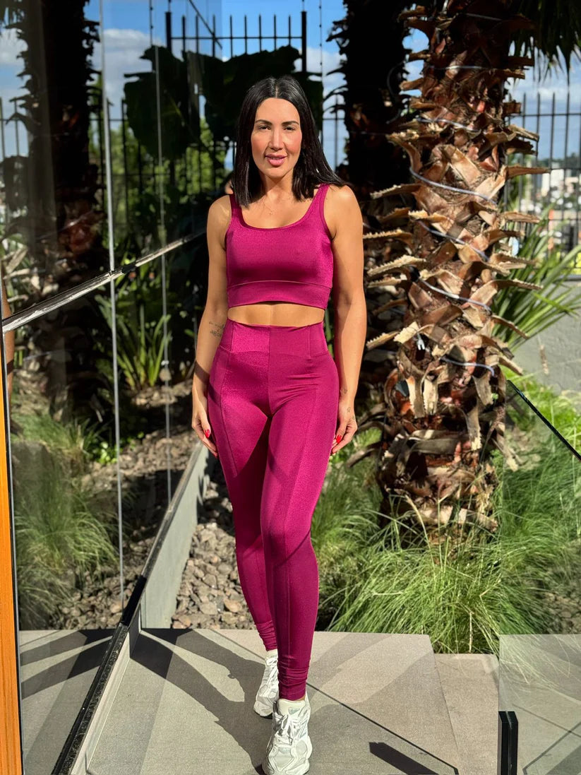 Legging Montaria Virginia Cirre Grape