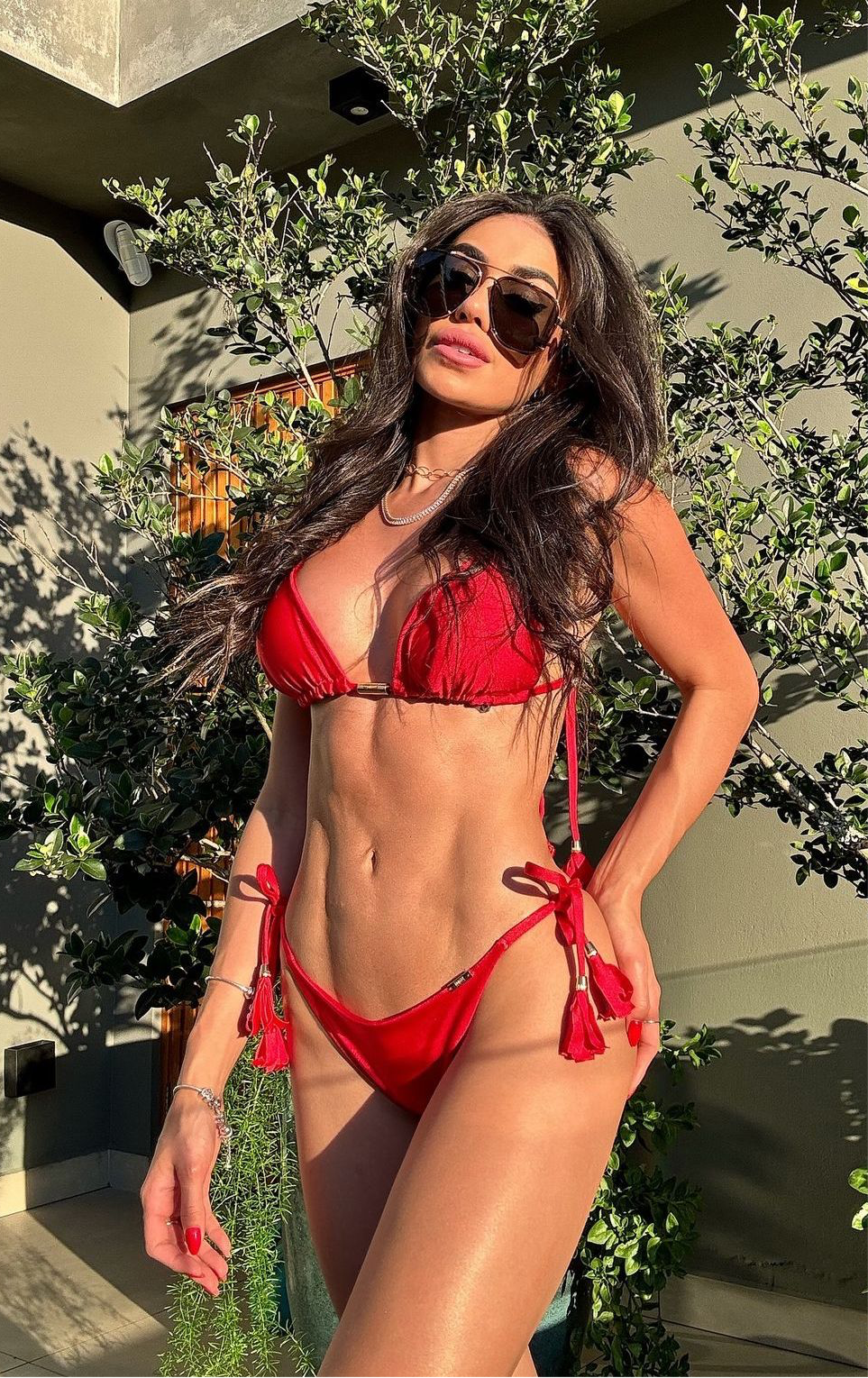 Biquini Fiorella Elloah Glow Vermelho