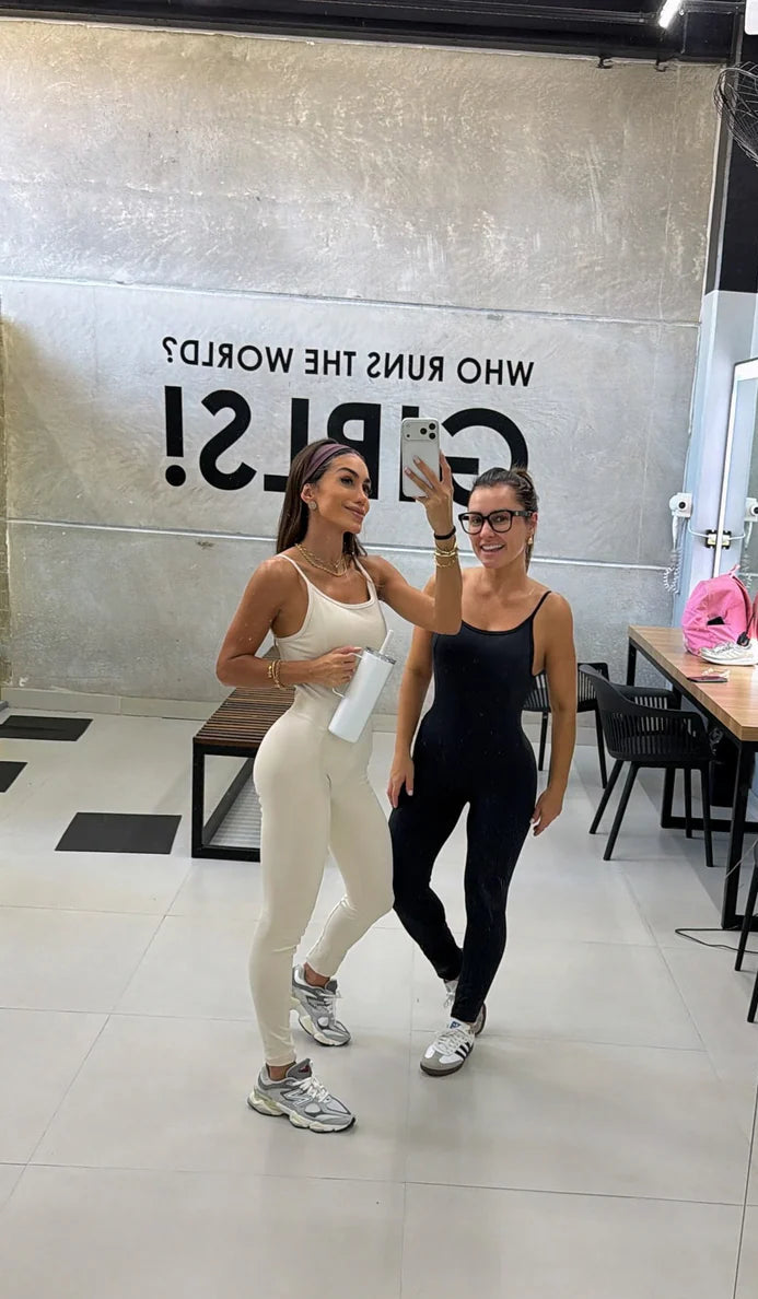 Macacão Celina Slim Off White