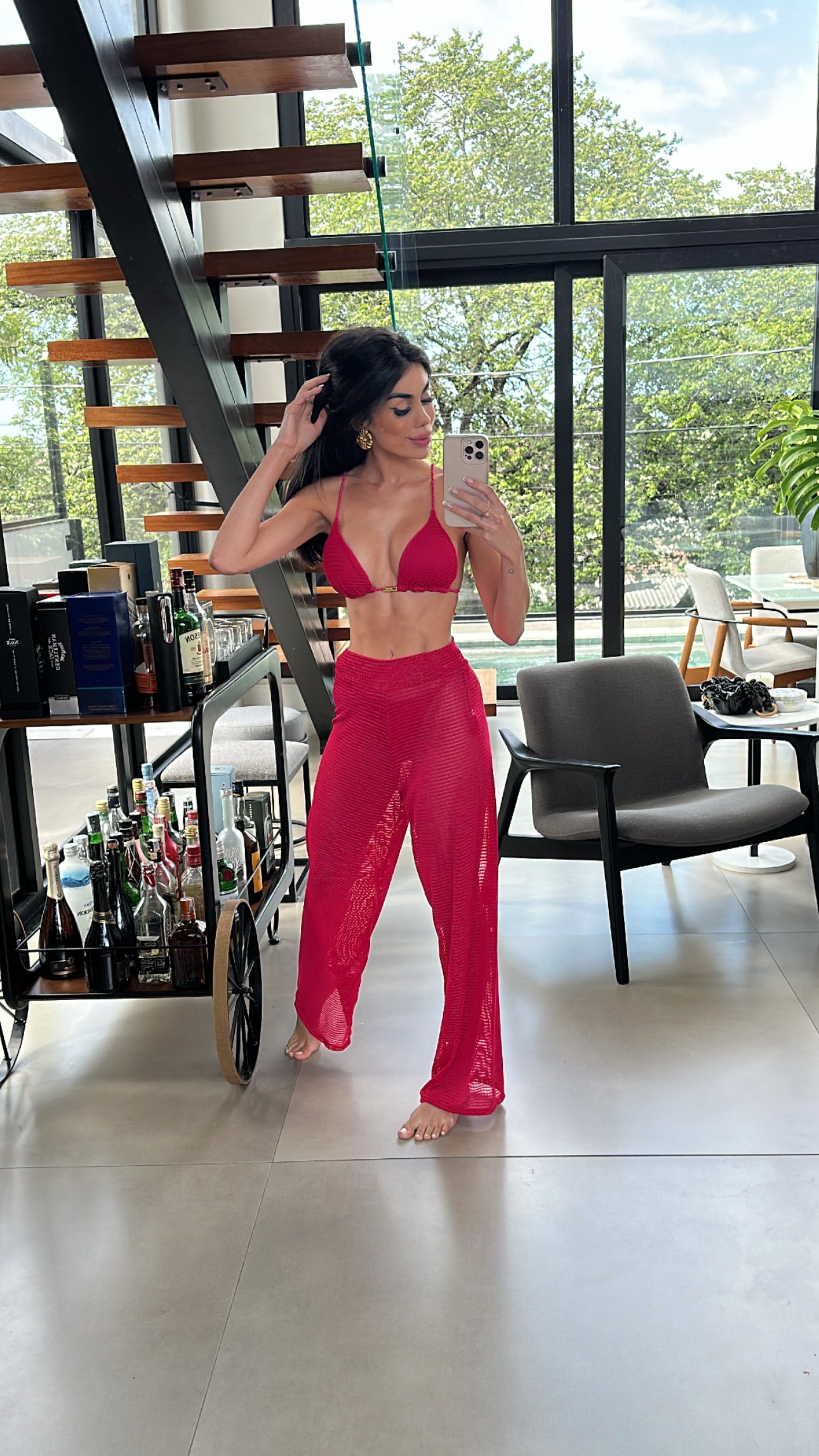 Calça Fiorella Chantilly Magenta