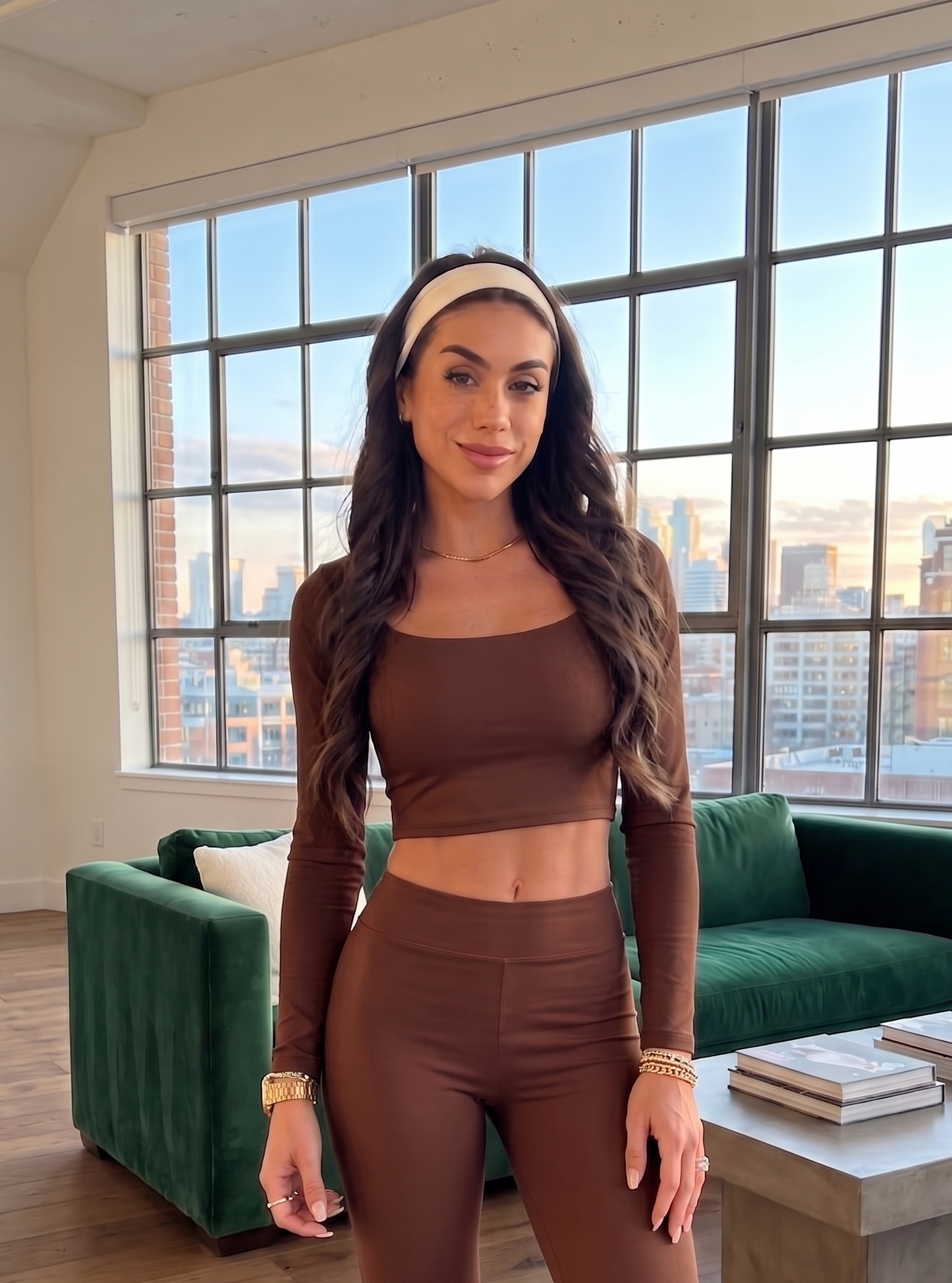 Cropped Malu Marrom