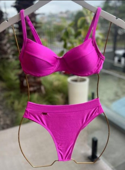 Biquini Fiorella Brigitte Louis Fúcsia