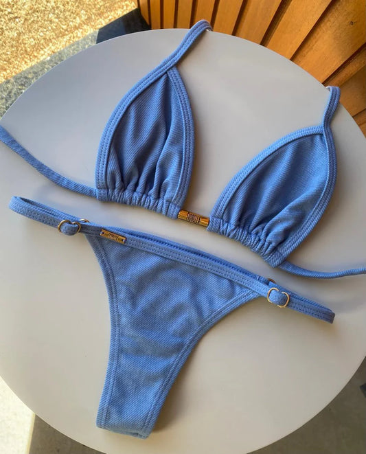 Biquini Anitta Azul Jeans Claro