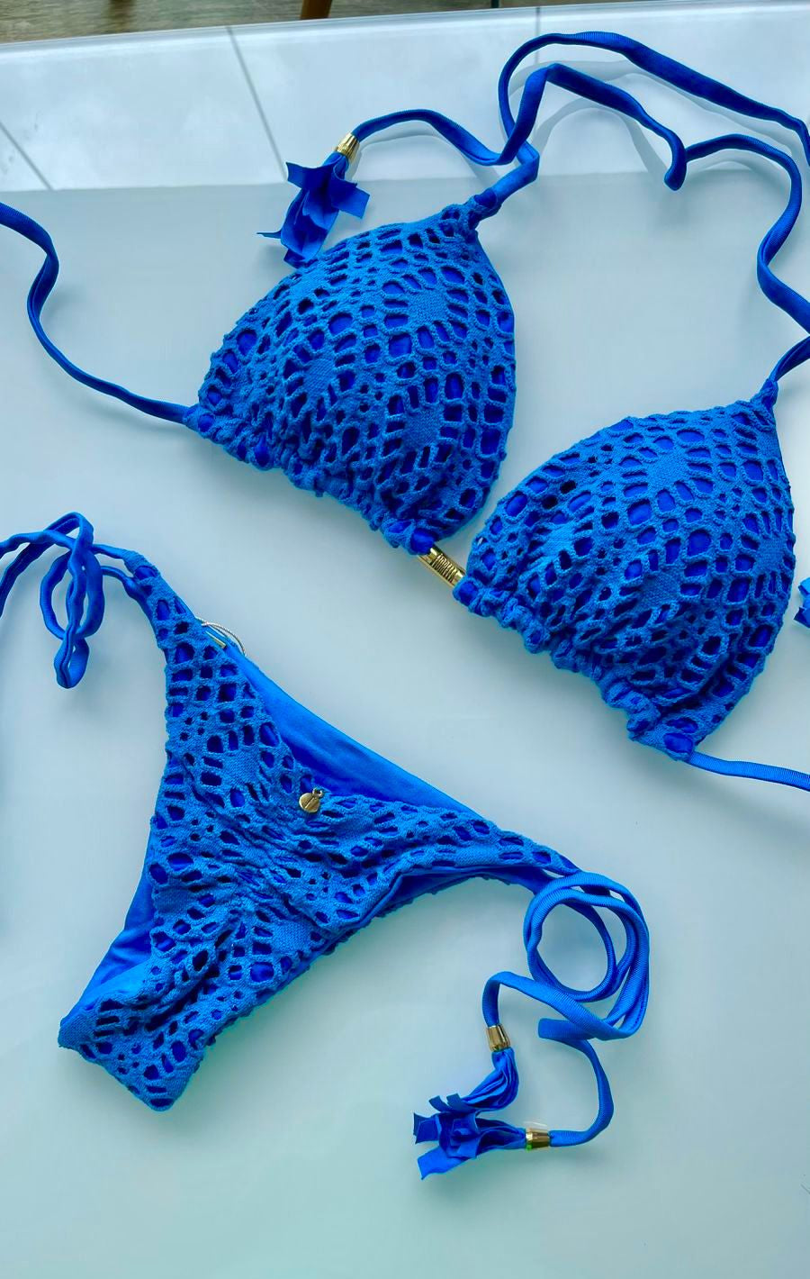 Biquini Elloah Coconut Azul Sky