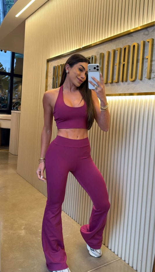 Legging Malu Flare Bordô