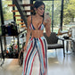 Biquini Fiorella Anitta Croche Azul/Vermelho/Branco