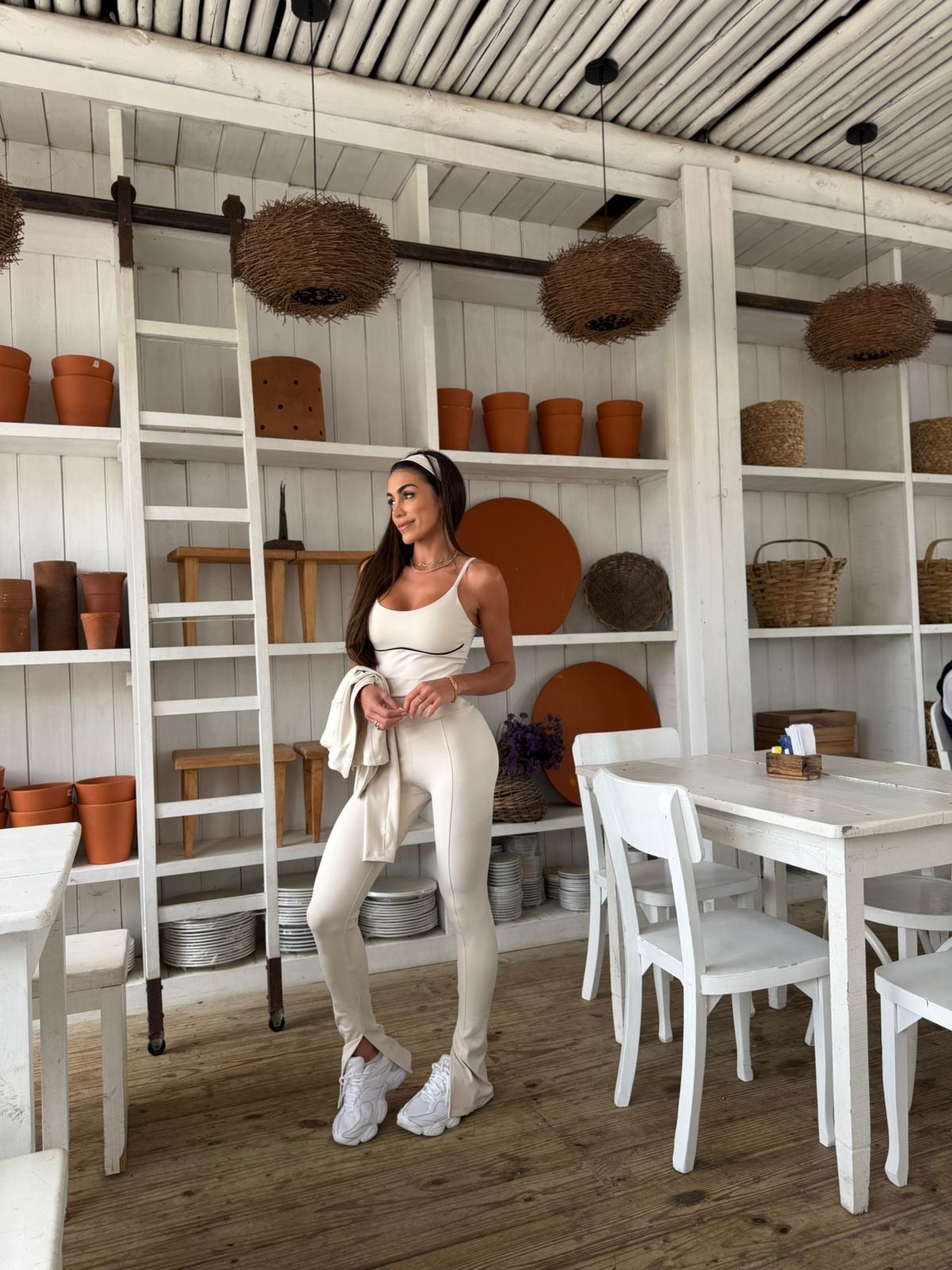 Legging Celina Flare Off White