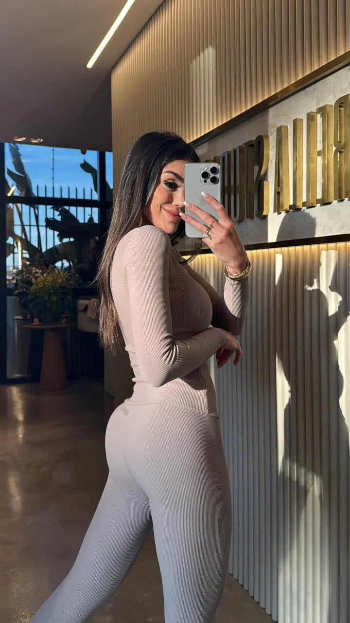 Cropped Fiorella Canelado Mocca