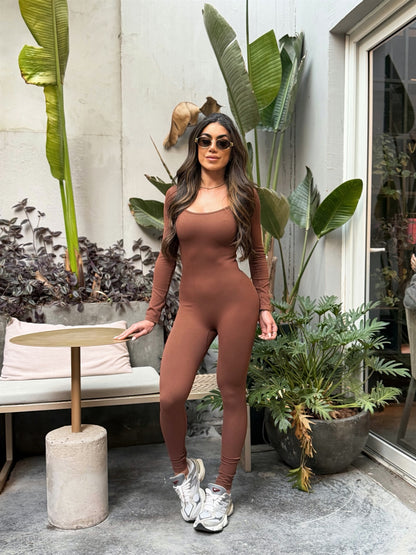 Macacão Angelina Seamless Marrom