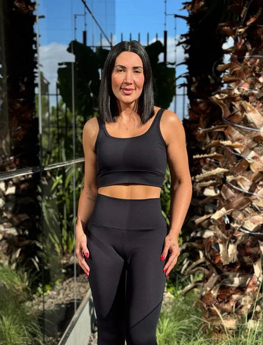 Top Fiorella Poliamida Preto