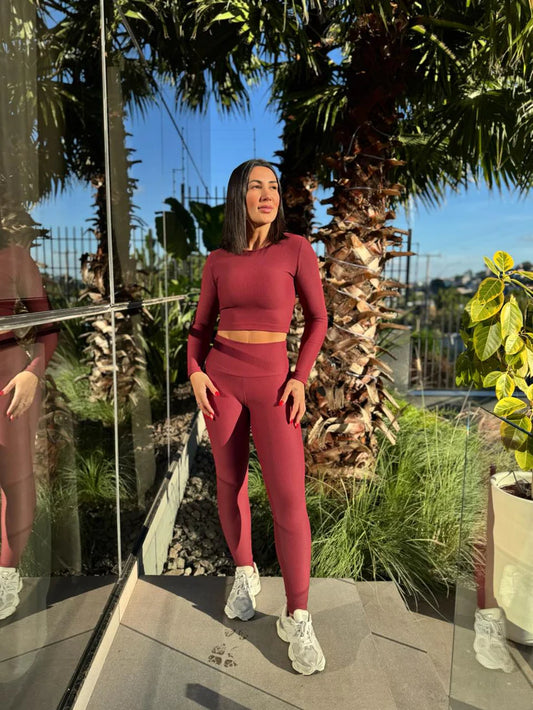 Legging Fiorella Canelada Bordô