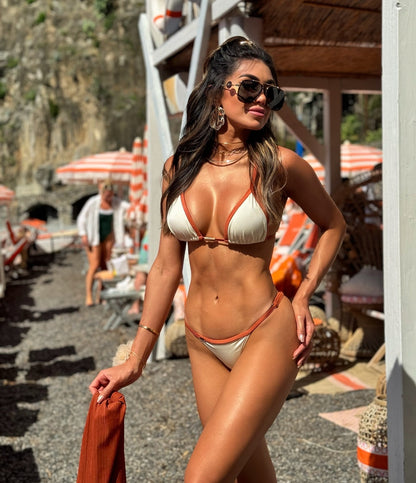 Biquini Anitta Glow Off White/Cobre