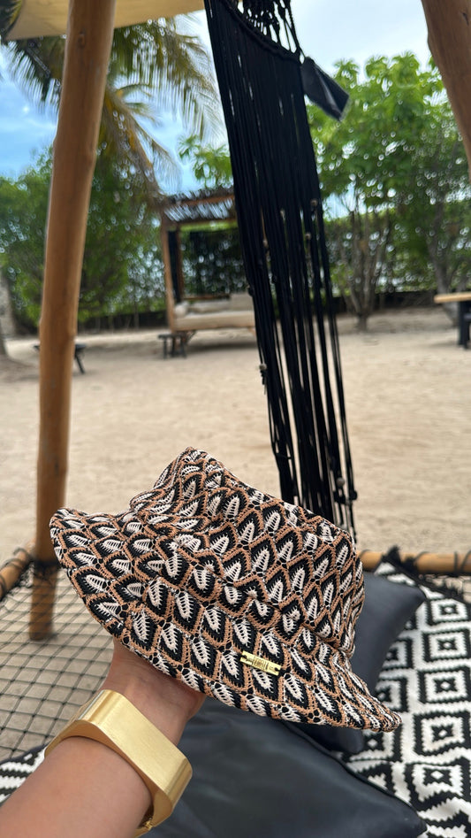 Chapéu Bucket Tricot Cartagena Preto