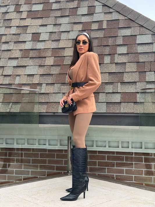 Macacão Serena Poliamida Mocca