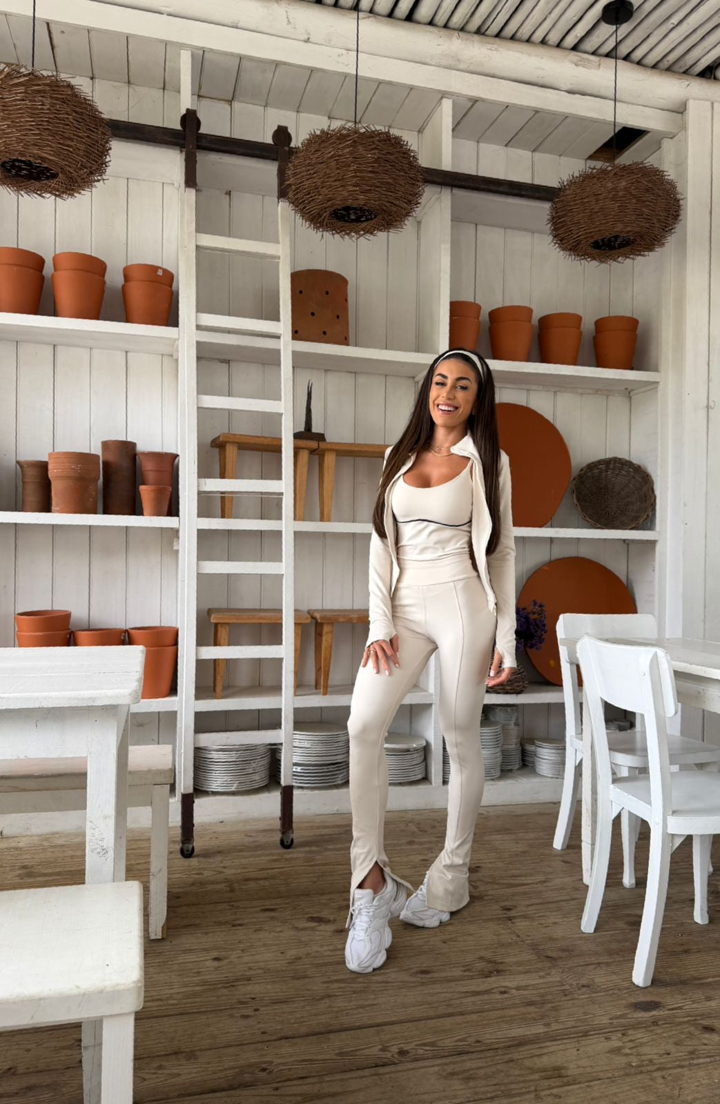 Legging Celina Flare Off White