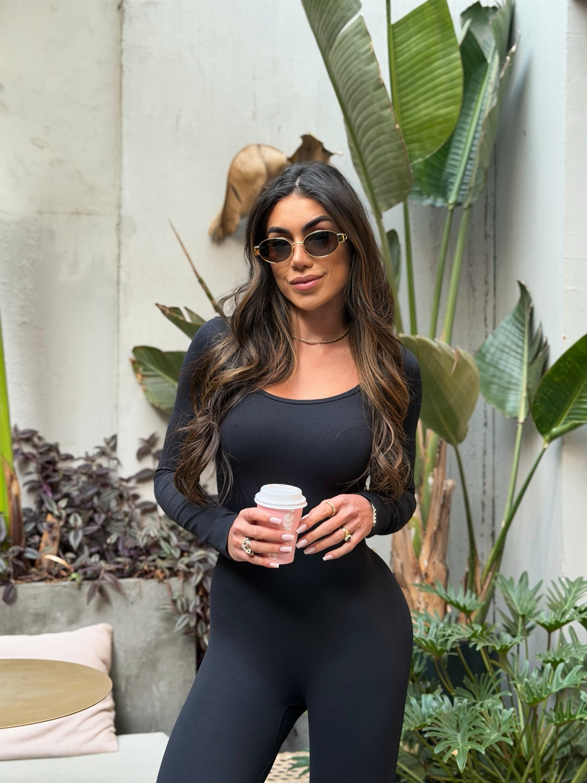 Macacão Angelina Seamless Preto