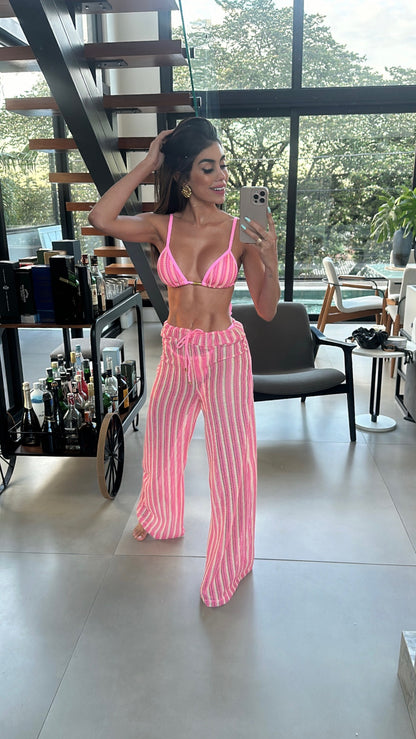 Biquini Fiorella Anitta Tricot Bali Rosa Tutti Frutti