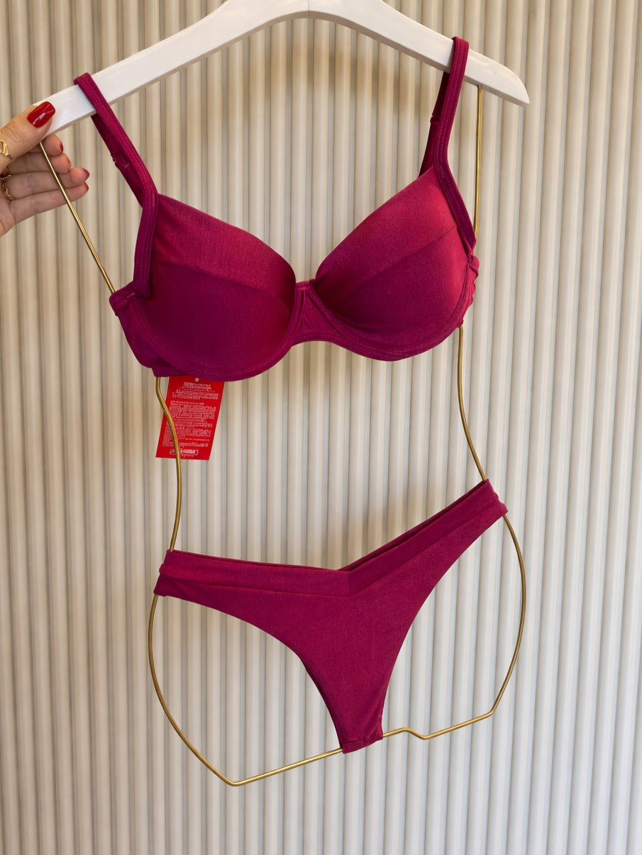 Biquini Marry Glow Bordô