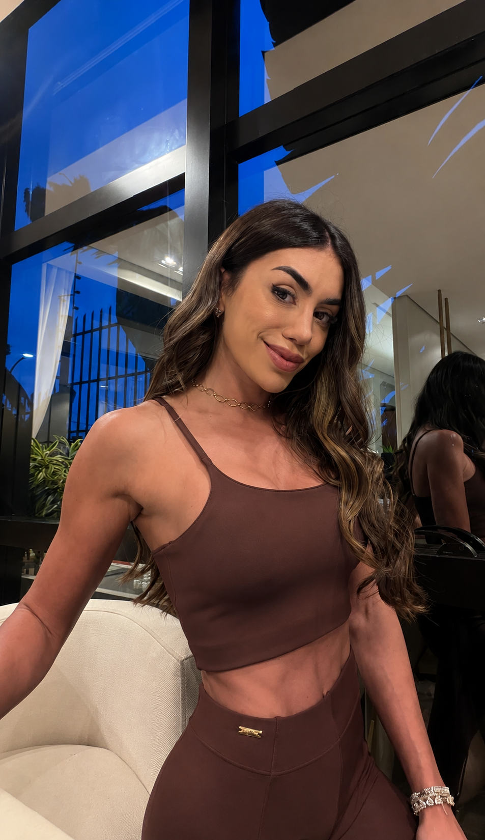 Top Maria Antonia Marrom