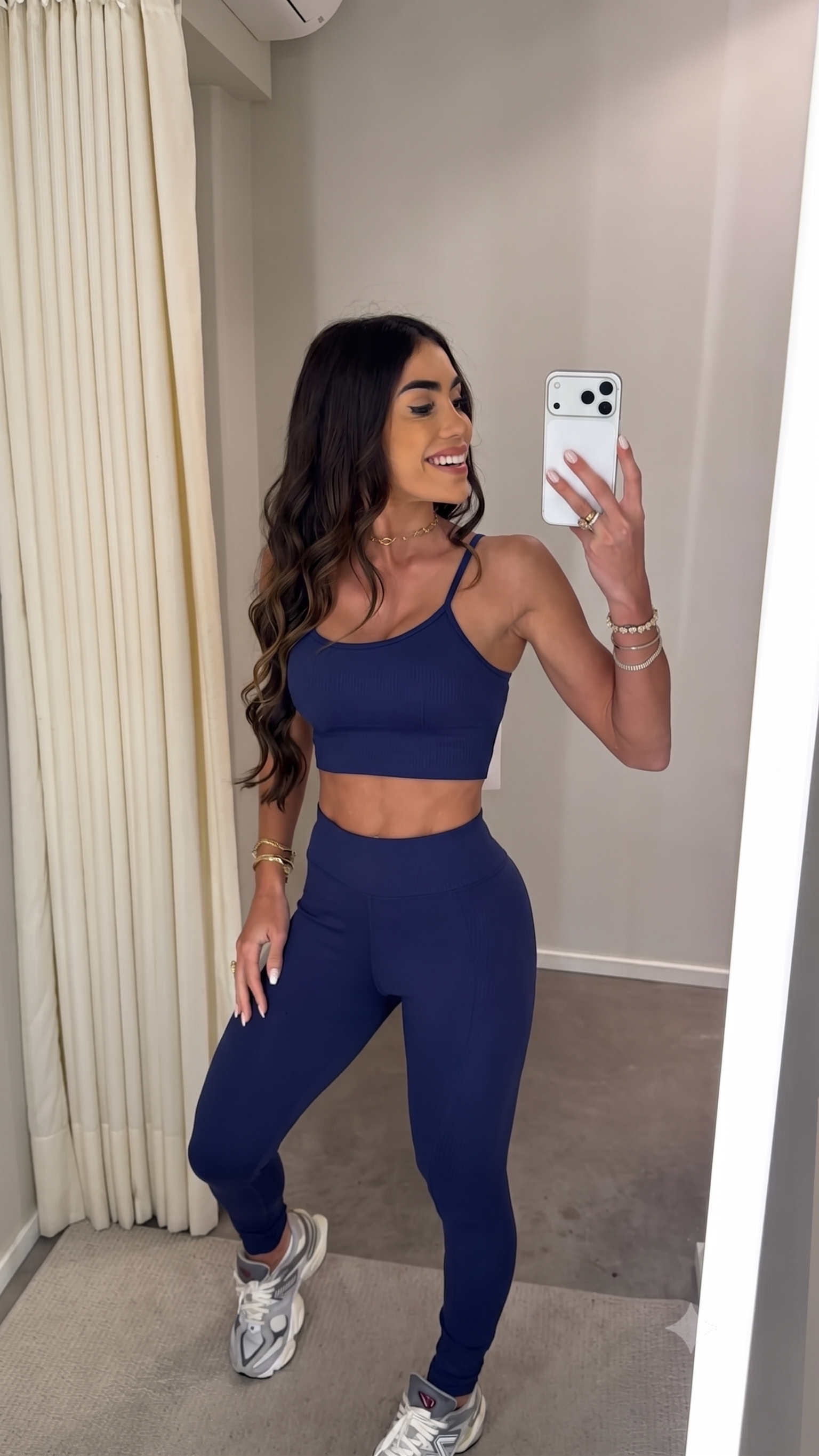Legging Maria Antonia Slim Azul Marinho