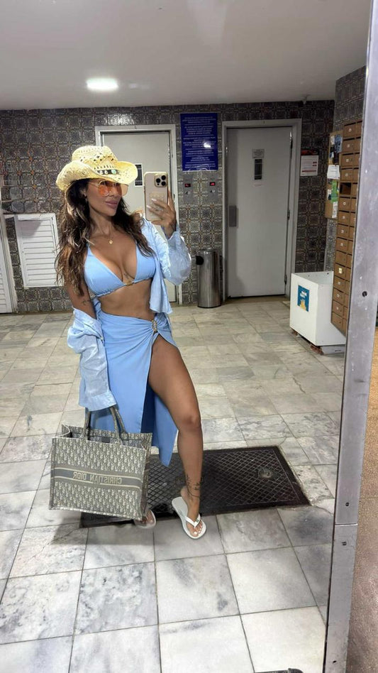 Saia Makani Poliamida Azul Candy