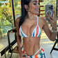 Biquini Fiorella Anitta Croche Branco/Laranja/Azul/Verde
