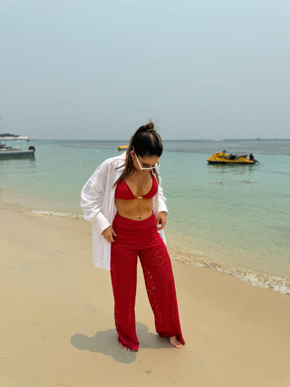 Biquini Fiorella Anitta Renda del Mare Cereja