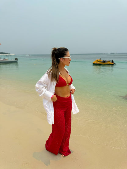 Biquini Fiorella Anitta Renda del Mare Cereja