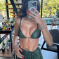 Biquini Fiorella Elloah Glow Verde Musgo