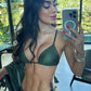 Biquini Fiorella Elloah Glow Verde Musgo