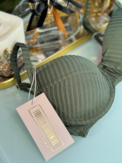 Biquini Fiorella Brigitte Santorini Verde Musgo