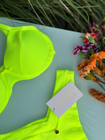 Biquini Fiorella Marry Eden Amarelo Neon