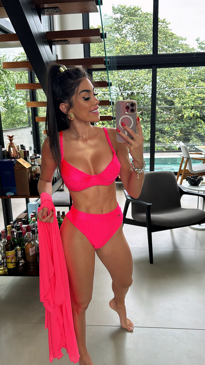 Biquini Fiorella Brigitte Eden Rosa Chiclete