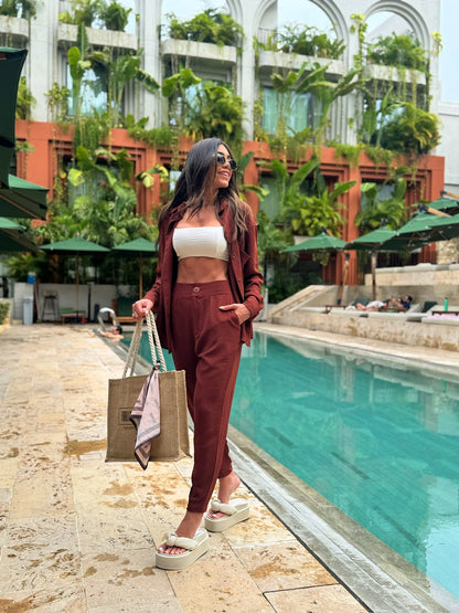 Camisa Florenza Terracota