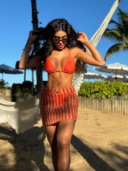 Biquini Fiorella Genova Glow Laranja Neon