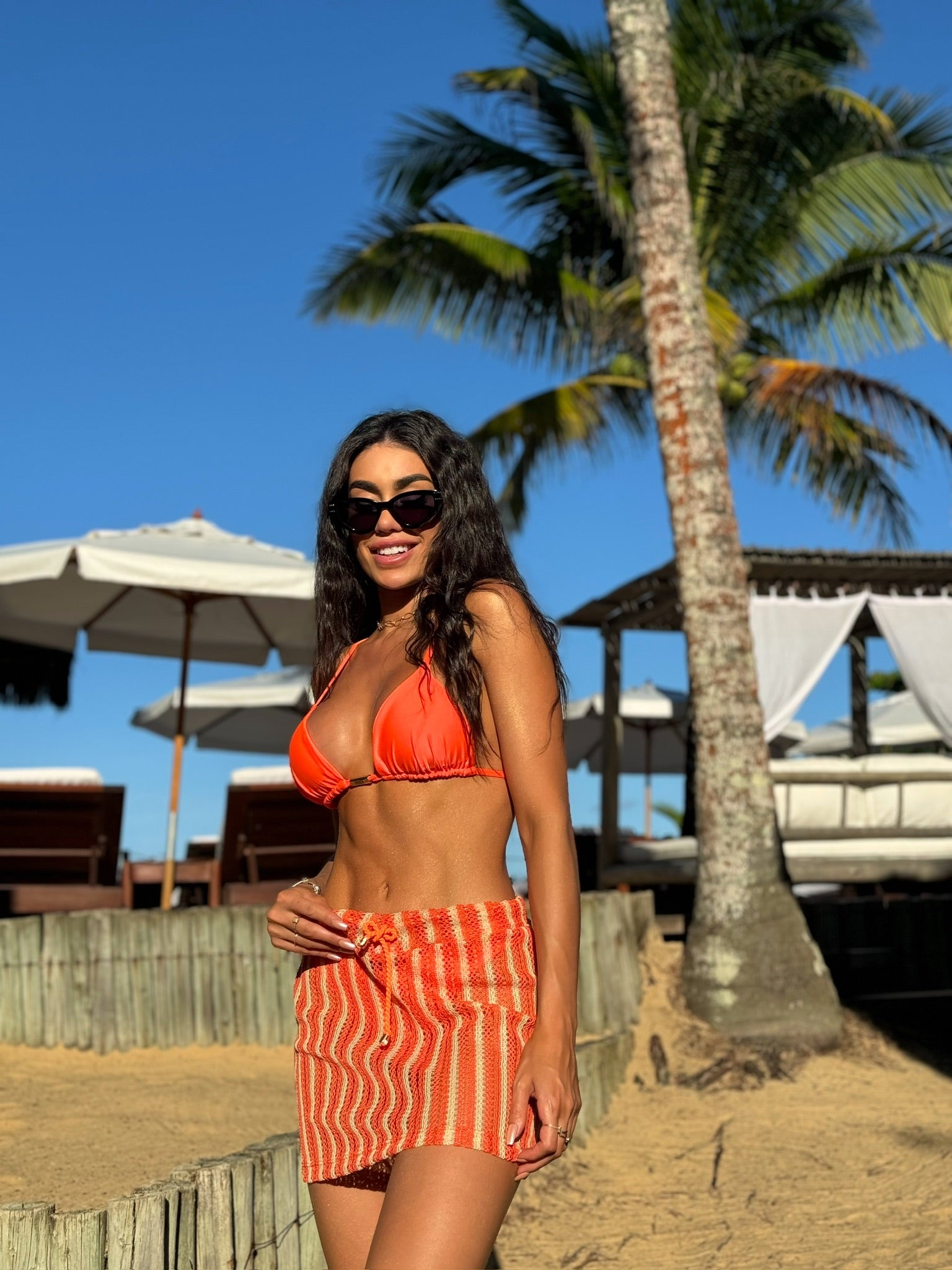 Biquini Fiorella Genova Glow Laranja Neon