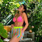 Short Fiorella Signature Amarelo Neon