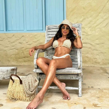 Chapéu Bucket Tricot Cartagena Off White