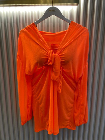 Saída de Praia Fiorella Blazer Laranja Neon