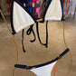 Biquini Anitta Colmeia Off White/Preto