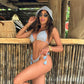 Chapéu Bucket Tricot Cartagena Azul Candy