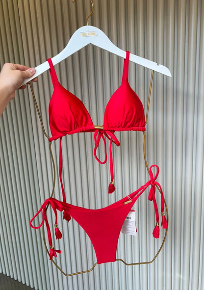 Biquini Fiorella Elloah Glow Vermelho