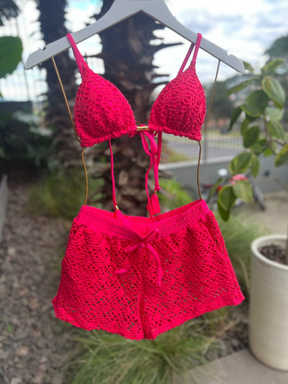 Short Fiorella Coconut Cereja