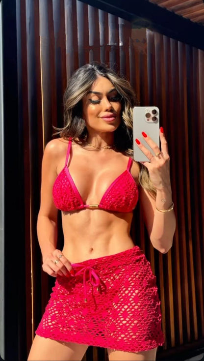 Saia Fiorella Coconut Cereja