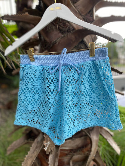 Short Fiorella Coconut Azul Candy
