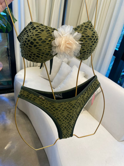 Biquini Arienzo Coconut Verde Musgo