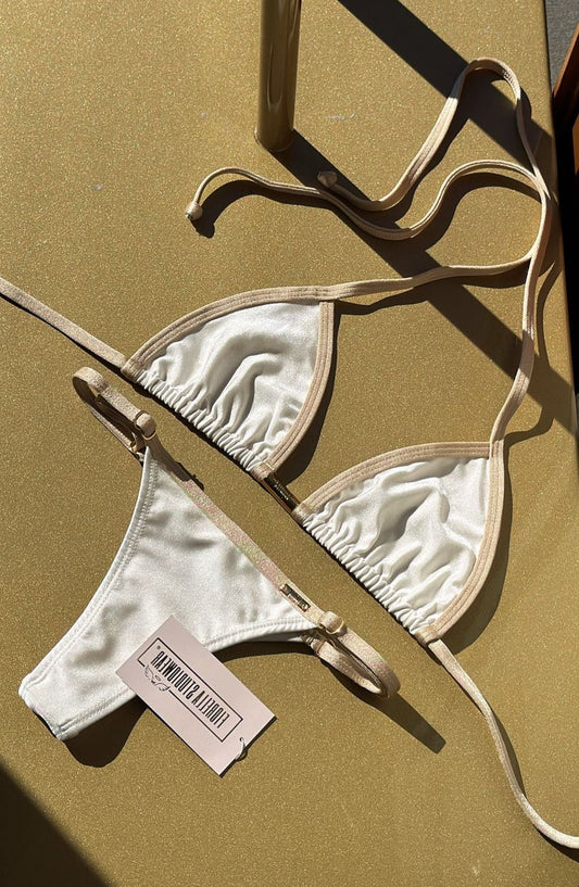 Biquini Anitta Glow Off White/Dourado