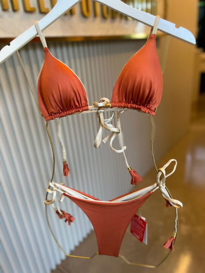 Biquini Elloah Glow Cobre/Dourado