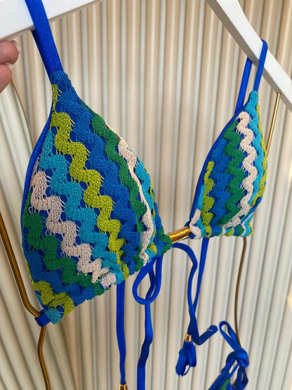 Biquini Elloah Signature Azul Bic/Verde