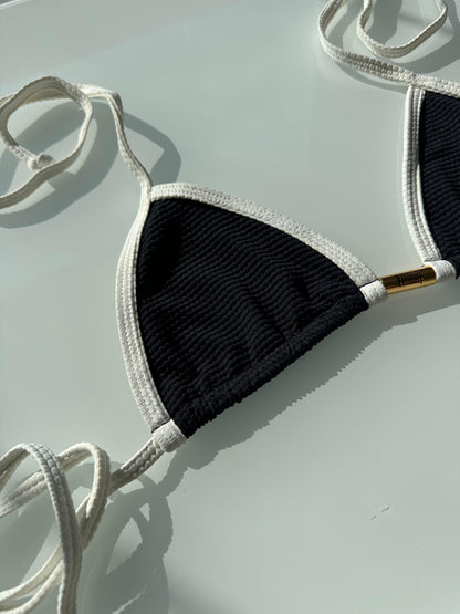 Biquini Anitta Colméia Preto/Off White